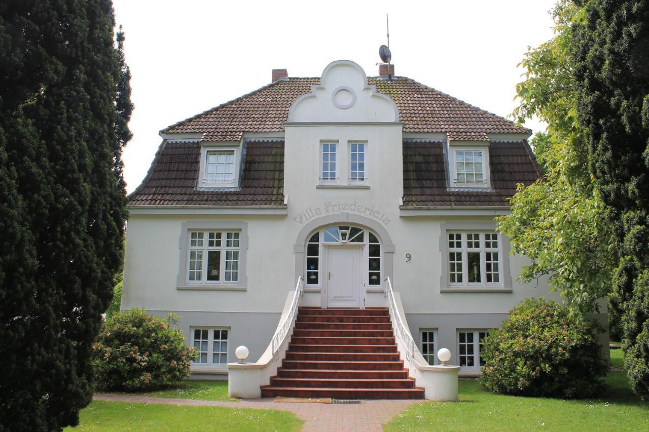 Villa Friedericia, Wohnung 3-Hochparterre Links Wyk auf Fohr Bagian luar foto