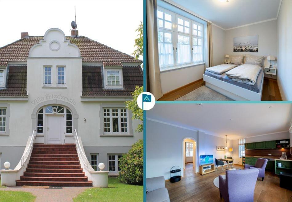 Villa Friedericia, Wohnung 3-Hochparterre Links Wyk auf Fohr Bagian luar foto